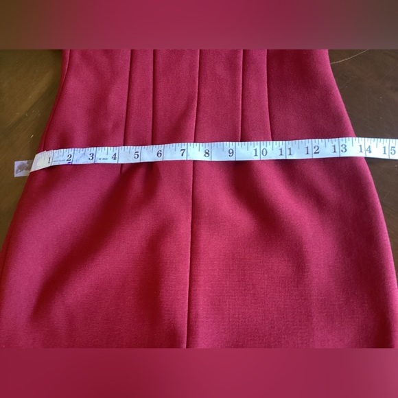 WN SZ M RED BODY CON MAXI DRESS - Picture 15 of 15